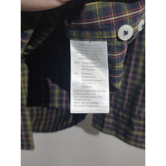 J. Crew Plaid Classic Secret Wash Button Front Shirt - Picture 5 of 5